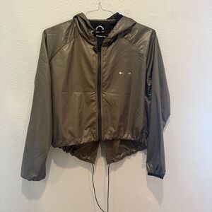 The Upside khaki barre windbreaker Jacket with Hood 6